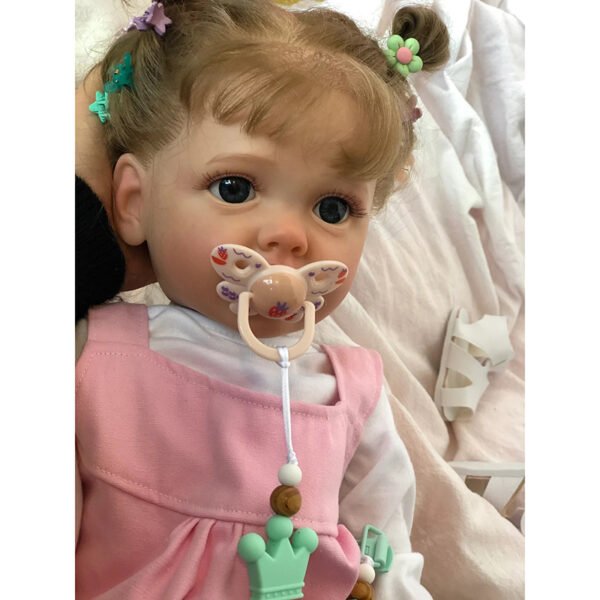 55CM Full Body Silicone Reborn Toddler Girl Doll Princess Betty Lifelike Soft Touch Waterproof Skin Multiple Layers Painting