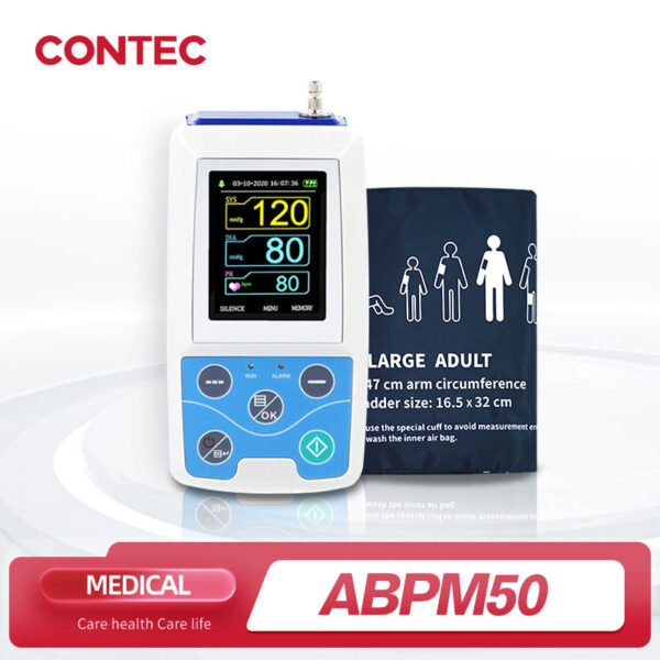 Arm Ambulatory Blood Pressure Monitor 24hours NIBP Holter CONTEC ABPM50 Adult,Child ,Large ,3 Cuffs, Free PC Software