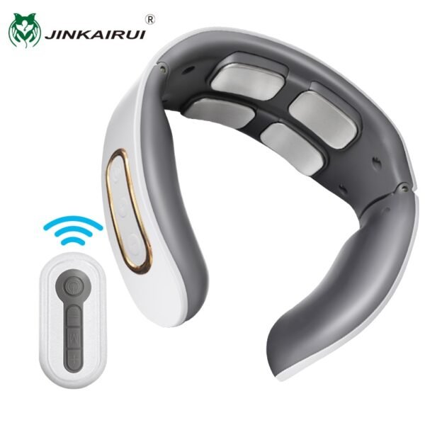 New Remote Smart Neck Shoulder EMS Muscle Massager Relief Tool Cervical Vertebra Physiotherapy Trainer Relaxation Electric Pain