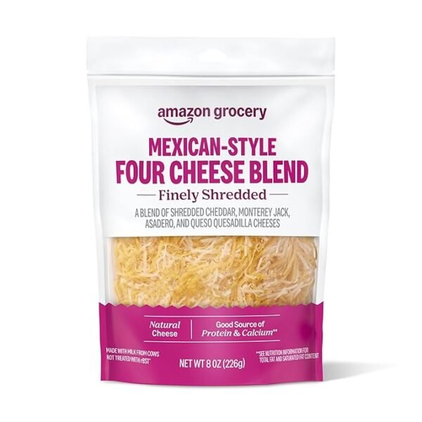 Mexican-Style Four Cheese Blend, 8 Oz (Previously Happy Belly Packaging May Vary)